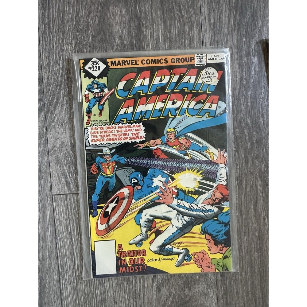 Massive Comics Captain America #229 Single Issue 1978 Color Captain Americat
